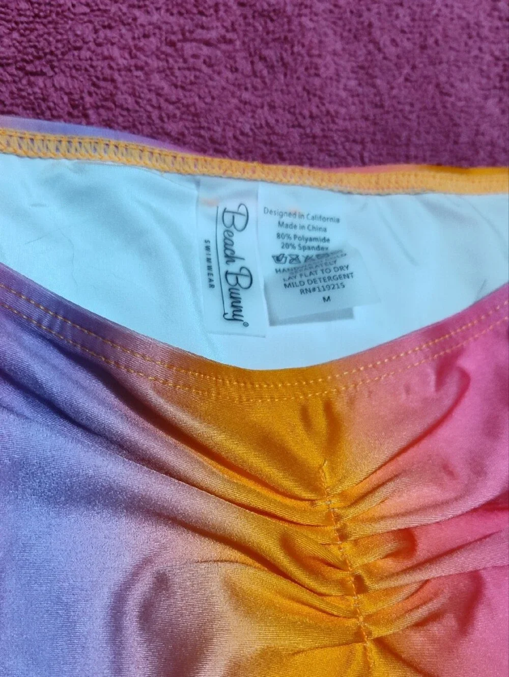 Beach Bunny Pink Yellow Ombre Swim Coverup Skirt